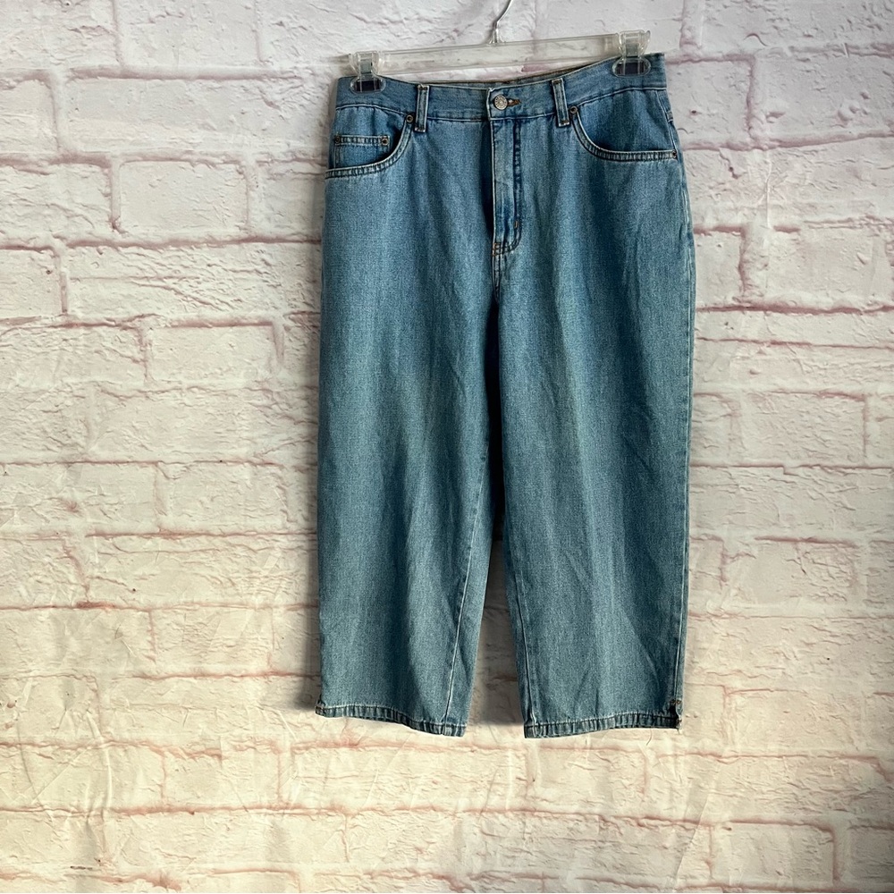 Bill Bass Blue Denim Jeans Capri Womens Size 8 Vtg 80’s 90’s Y2K